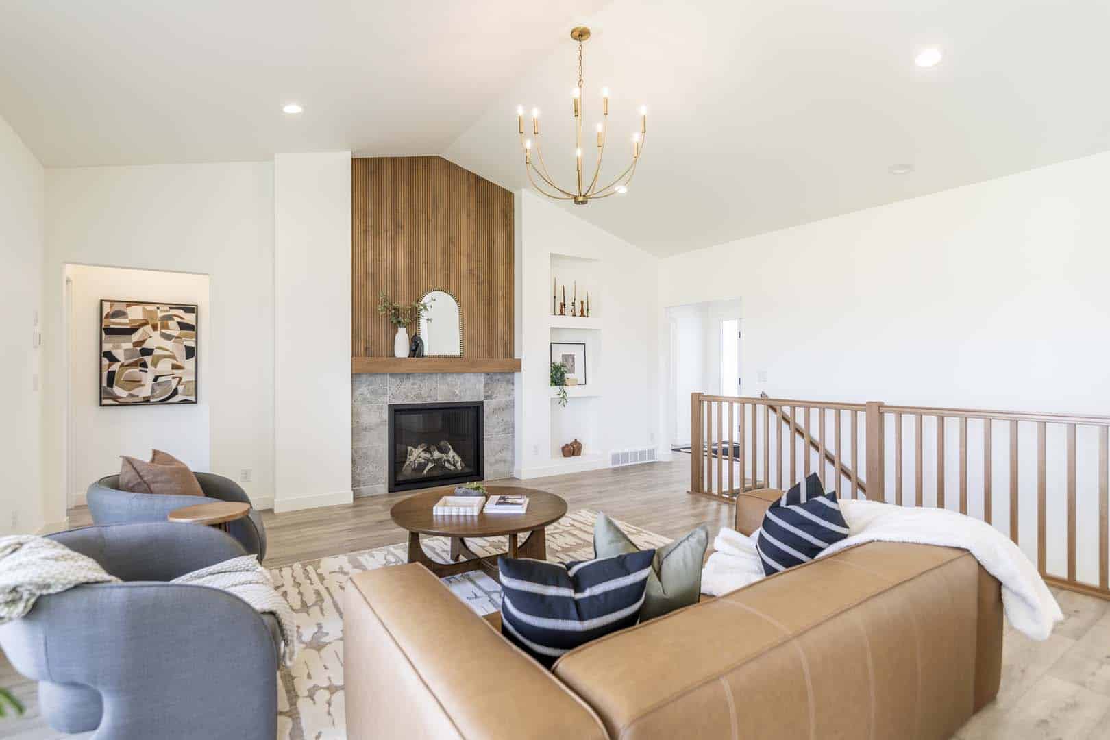 8319 59Th Street S Horace Pine Cove Quincy Heritage Homes Main Level Living Room Fireplace View 2