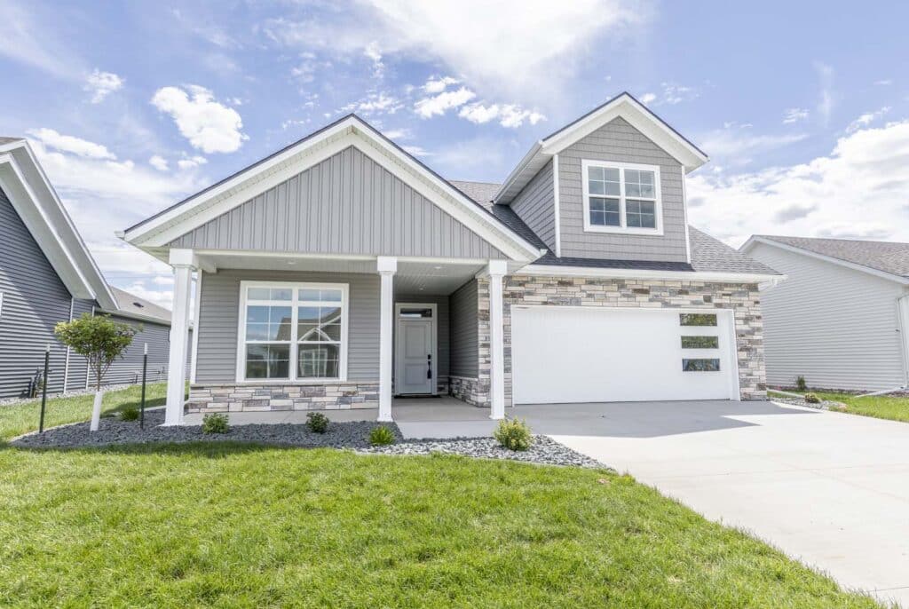 Homes 10 5156 Mira Way West Fargo Portico Ranch At Wilds Heritage Homes Exterior Angeled Grass